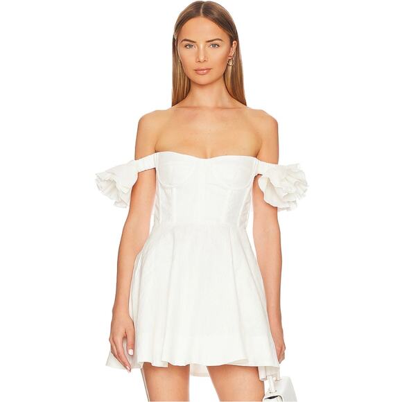 Bardot Sigma Mini Dress in Orchid White NWT Size 4 - Picture 1 of 3